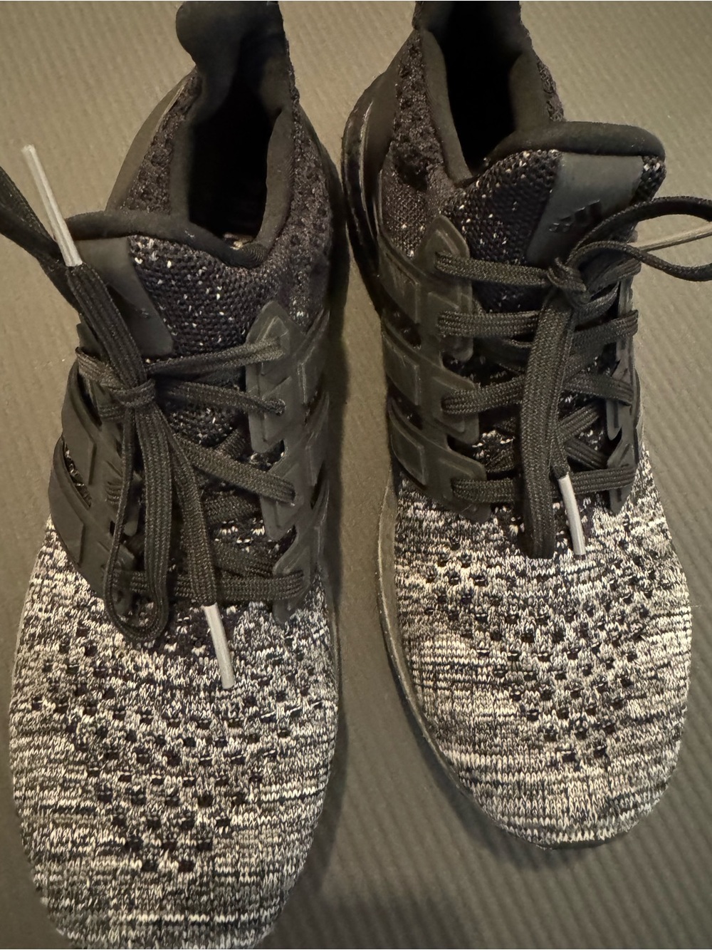 Adidas Knit Gray & Black Ultraboost Sneakers - Picture 12 of 14